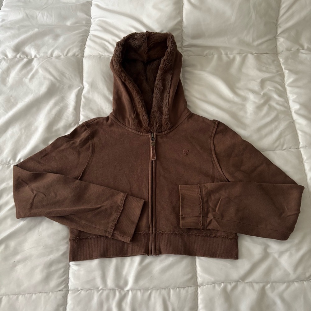 Limited Too Chocolate Brown Zip Hoodie